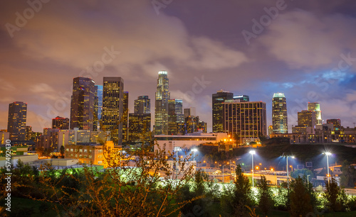 Naklejka samoprzylepna Los angeles w nocy