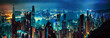 Leinwandbild Motiv Hong Kong panorama
