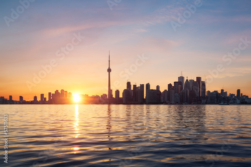 Plakat na papierze fotorealistycznym Panoramę Toronto, Kanada