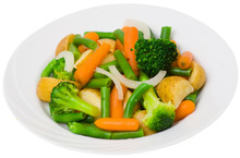 Mixed Vegetables On A Plate