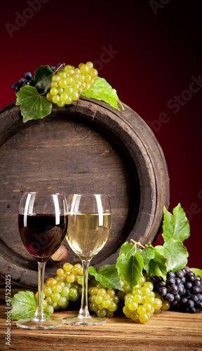 Fotoboard na płycie Wino z beczką
