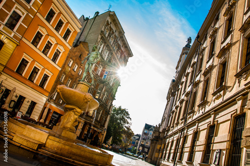 Board z aluminiowym obramowaniem Magiczne stare miasto wrocław, polska