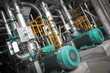 © fotopic - pipes in a modern thermal power station