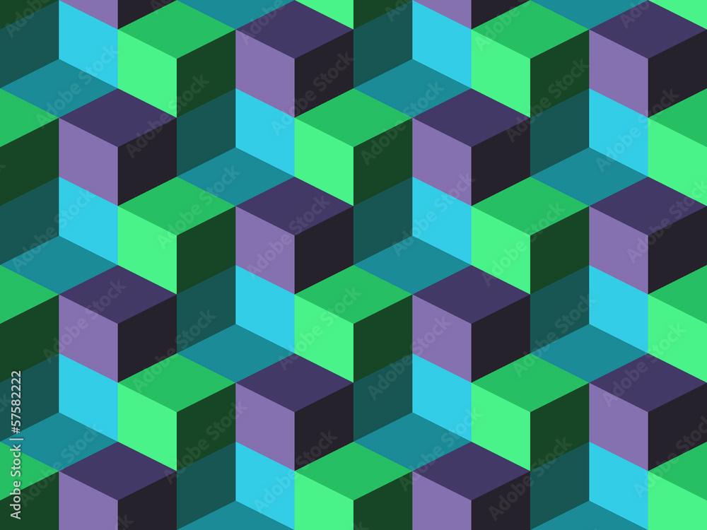 Seamless background with cubes