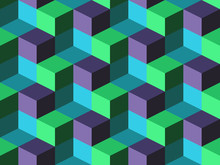Seamless Background With Cubes
