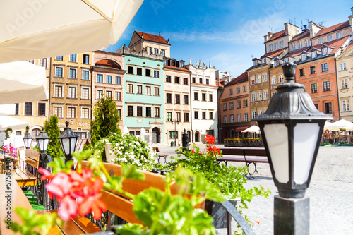 Board z aluminiowym obramowaniem Spokojny, stary rynek w warszawie