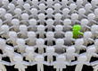 canvas print picture - Alone in the crowd
