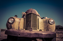 Vintage Abandoned Old Rusty  Truck