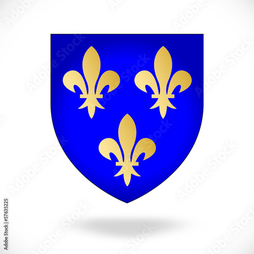 Vecteur Stock France Ile de France (blason) Adobe Stock