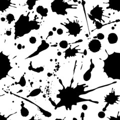 Wall Mural - ink splash seamless pattern