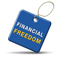 financial freedom sign