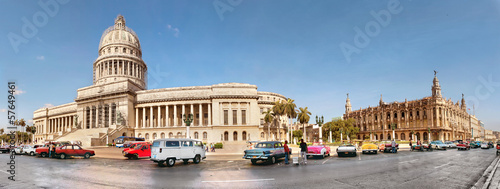 Naklejka na drzwi Vintage cars near the Capitol