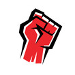 © lapencia - fist stylized vector icon, revolution concept