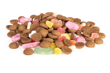 Wall Mural - Pile of ginger nuts. Candy at Dutch  Sinterklaas event