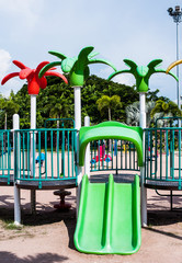 Playgrounds in garden