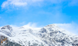 Fototapeta Góry - Snow Drift on Mountain Peaks