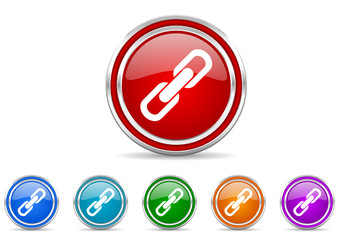 Poster - link icon vector set
