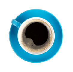 Wall Mural - Blue coffee cup