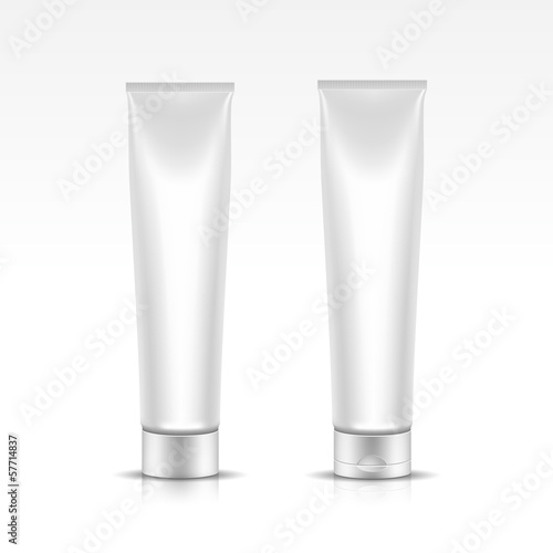 Fotografie, Obraz Vector Illustration of Tube for Cosmetic Package