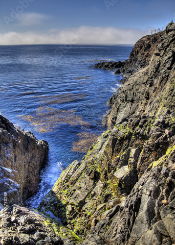 Plakat na papierze fotorealistycznym Ekspozycja hdr ensenada, meksyk shoreline