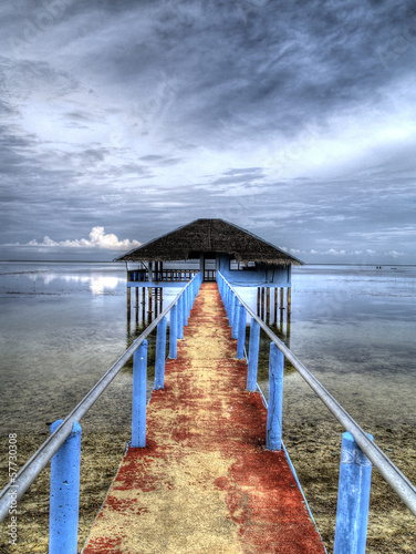 Board z aluminiowym obramowaniem Hdr starego molo