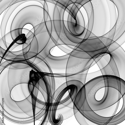 Obraz w ramie Abstract black and white background