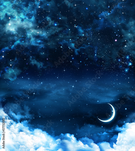 Tapeta ścienna Piękne tło, nocne niebo