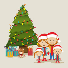 Wall Mural - merry christmas design