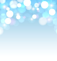 Wall Mural - festive lights on a blue background.