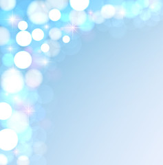 Wall Mural - festive lights on a blue background.