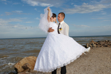 Wall Mural - bride and groom