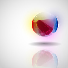 Wall Mural - Sphere Glass Ball.