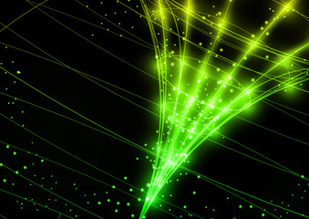 Wall Mural - Neon Technology Background.