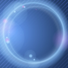 Wall Mural - Abstract Neon Circles.