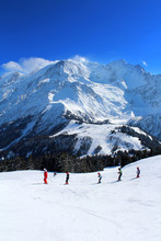 France - Mont-blanc (cours De Ski Au Prarion)