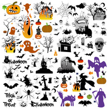 Set Of Halloween Design Elements