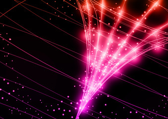 Wall Mural - Neon Technology Background.