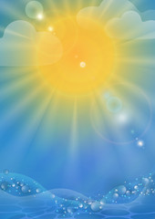 Wall Mural - Abstract Summer Background.