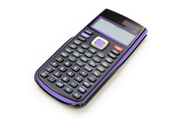 Scientific electronic calculator isolate on the white background