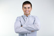 © Africa Studio - Portrait of young man on grey background