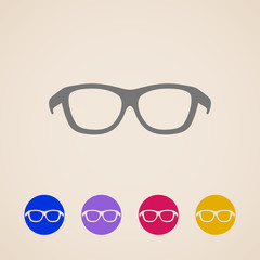 Wall Mural - vector glasses icons