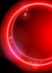 Wall Mural - Abstract Neon Circles.
