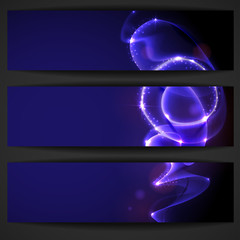 Wall Mural - Blue Abstract Banner.