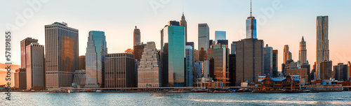 Naklejka dekoracyjna New York City skyline panorama