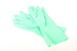 © amawasri - a pair of rubber glove, cleaning equipment