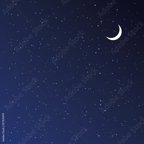 Naklejka samoprzylepna Nocne niebo. 
