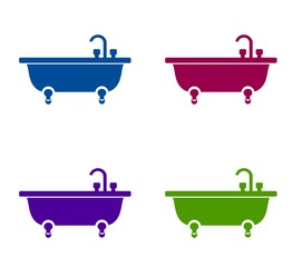 Sticker - Baignoire de couleurs