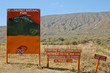 Mount Longonot signpost in Kenya, Africa
