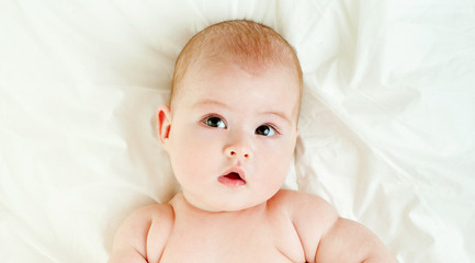 Fototapete - bright portrait of adorable baby
