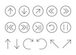 © branchecarica - Thin arrow icons